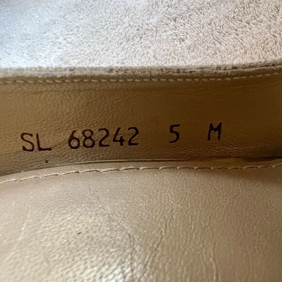 Stuart Weitzman Nude Goosebump Leather Heel Pump Women 5 M Textured Neutral - Picture 12 of 16